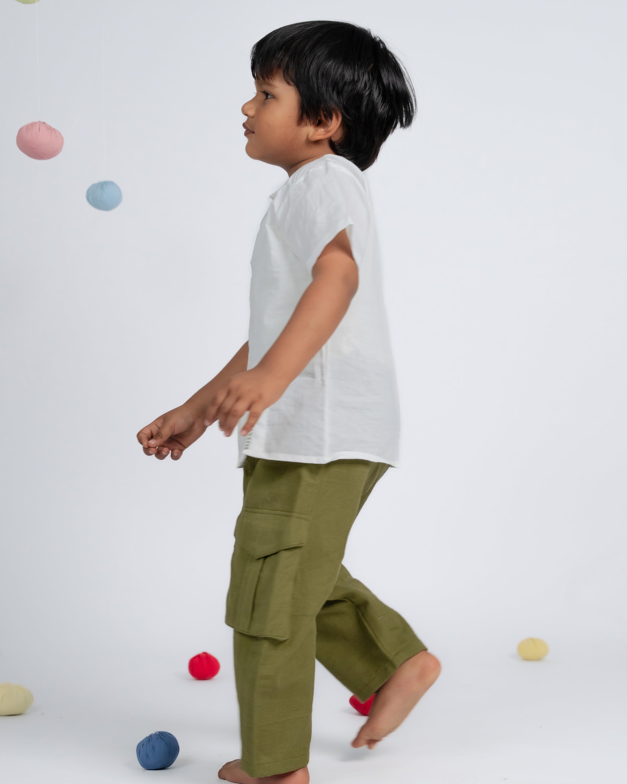 Signature Boy Co-ord Set - White / Green