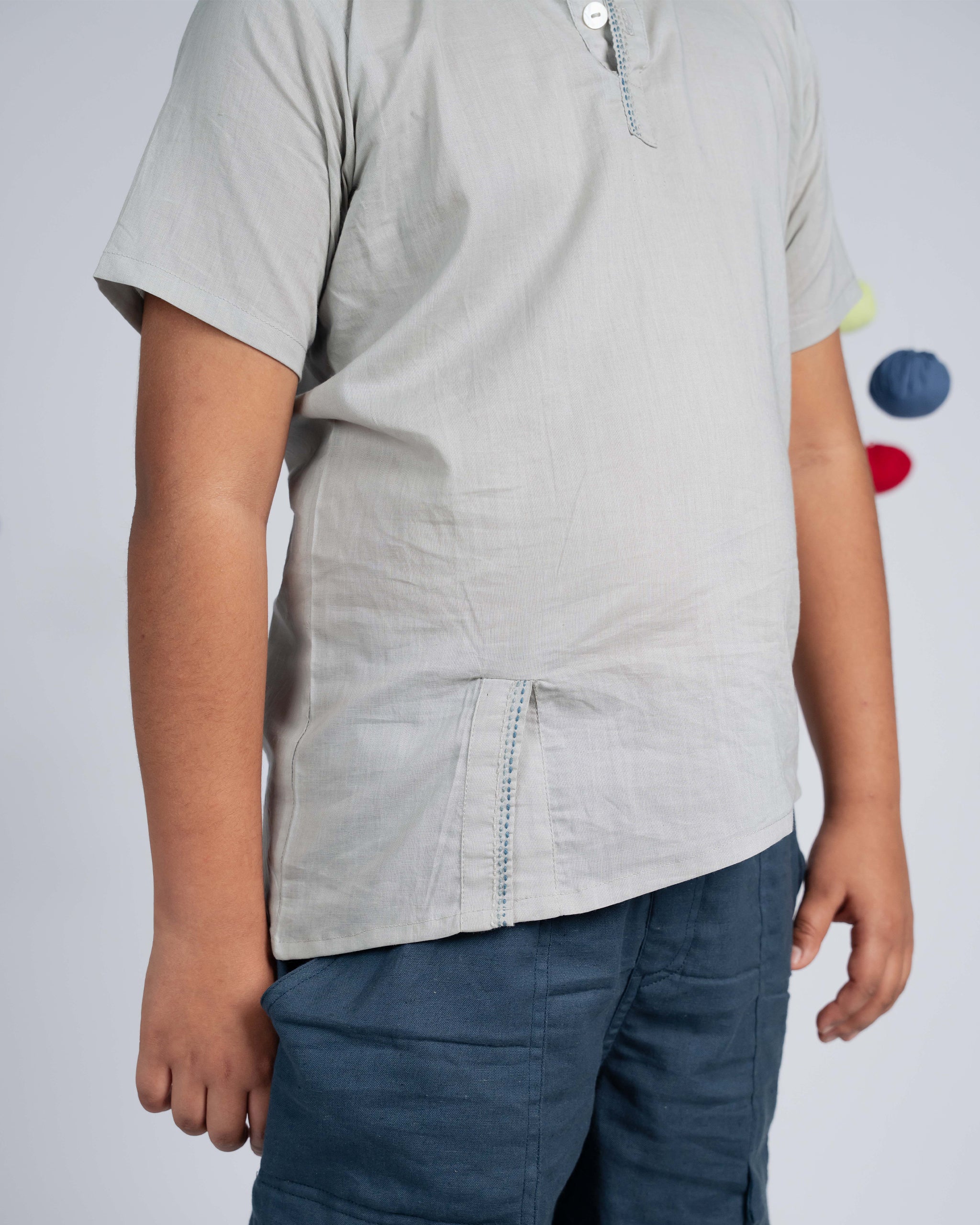 Signature Boy Shirt - Grey