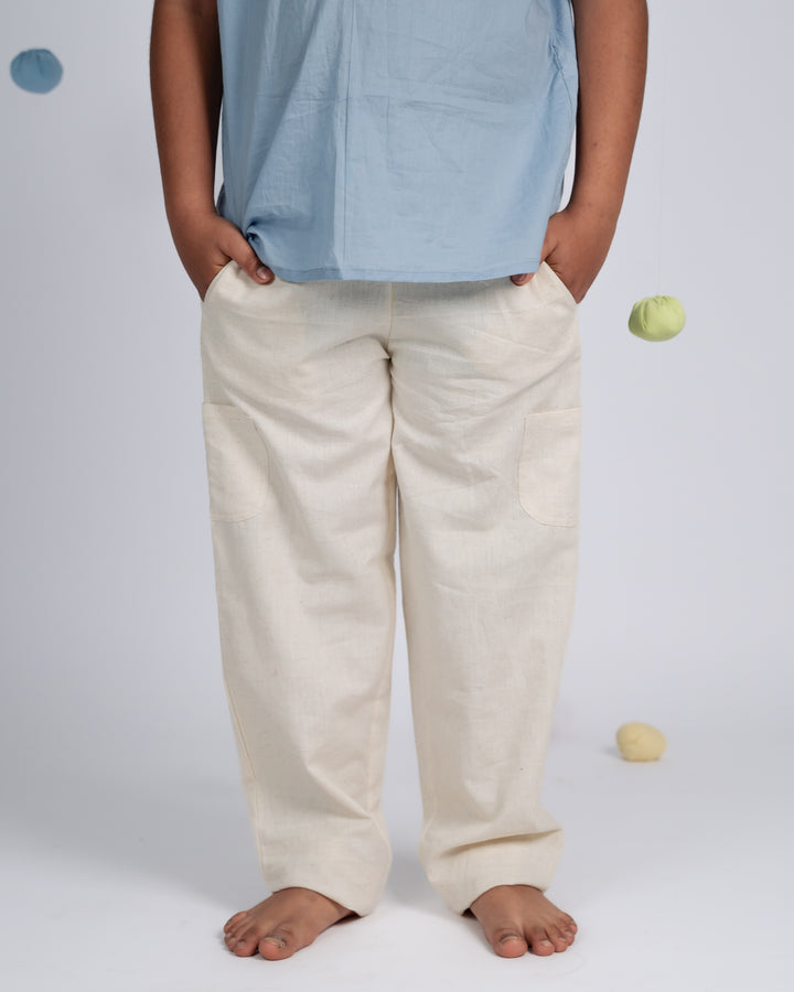 Mini Elite Co-ord Set - Blue / Beige