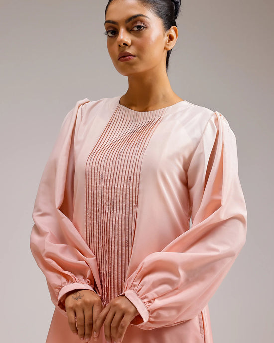 Icy Elegance Dress - Ivory To Orange
