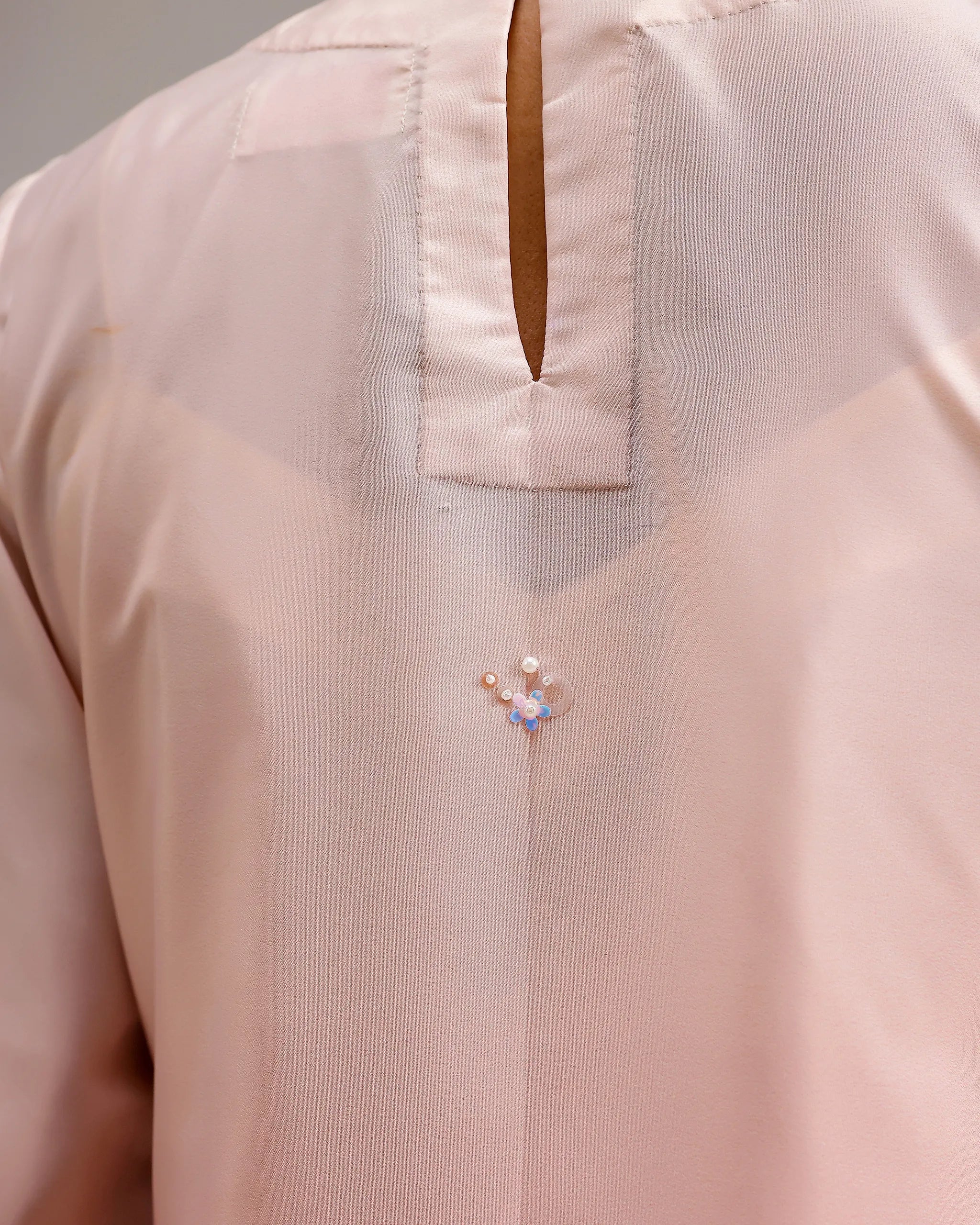 Icy Elegance Dress - Ivory To Orange