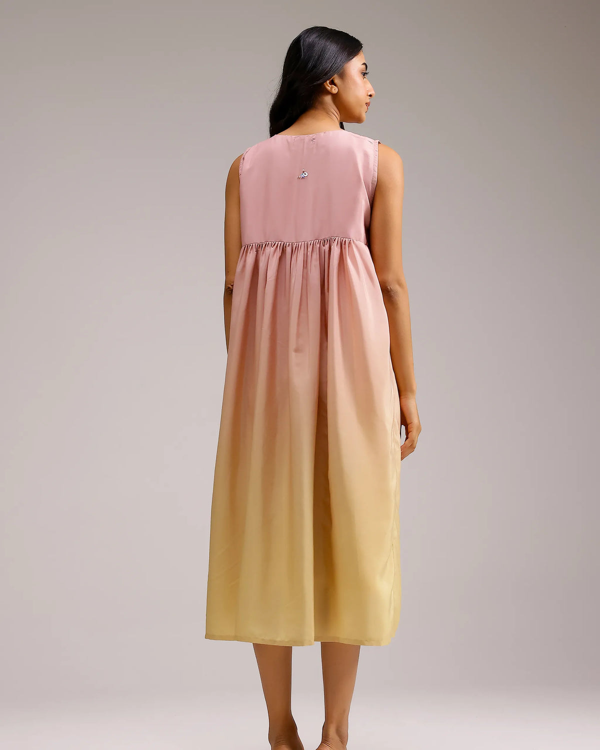 Blush Melt Dress - Pink To Yellow