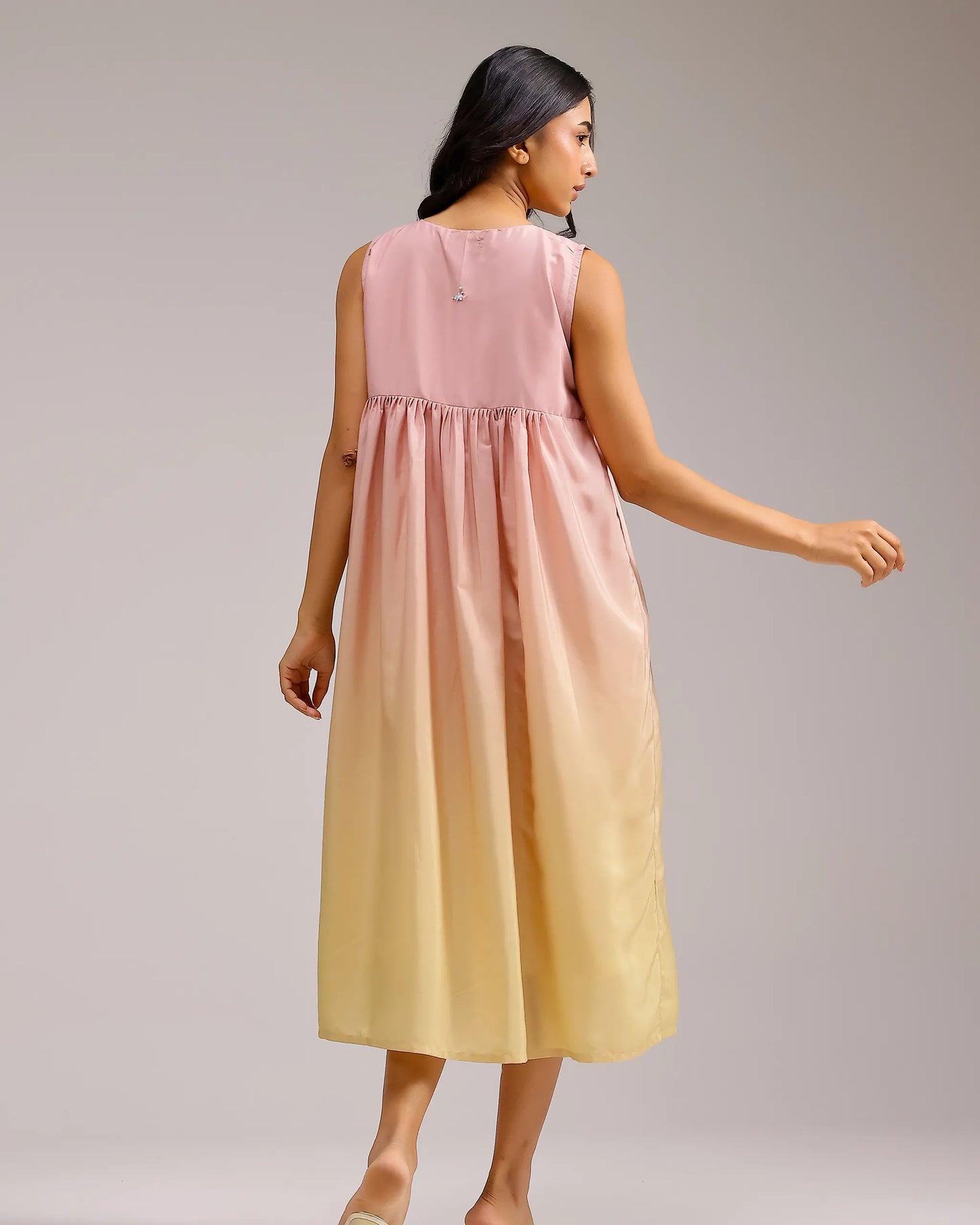 Blush Melt Dress - Pink To Yellow