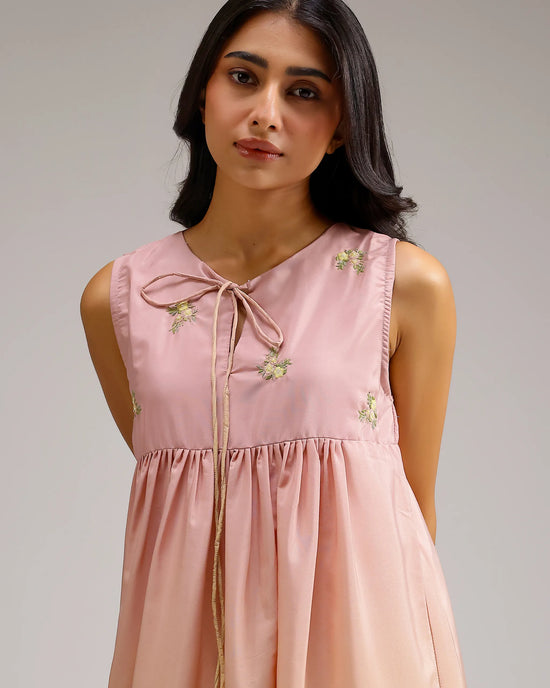 Blush Melt Dress - Pink To Yellow