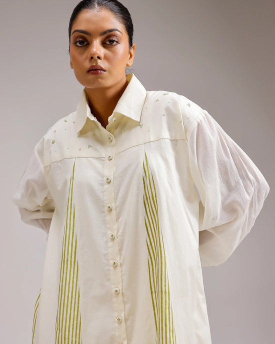Panel Dress - Beige
