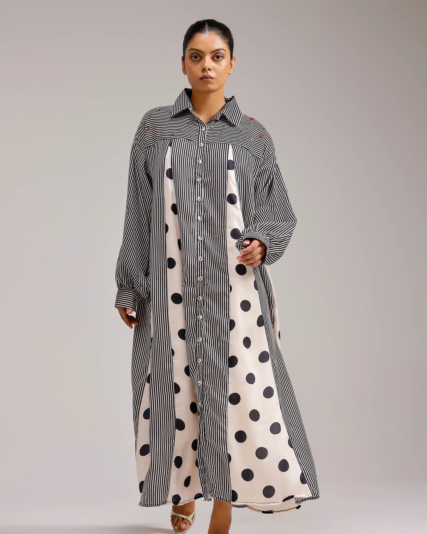 Panel Dress - Polka Dots