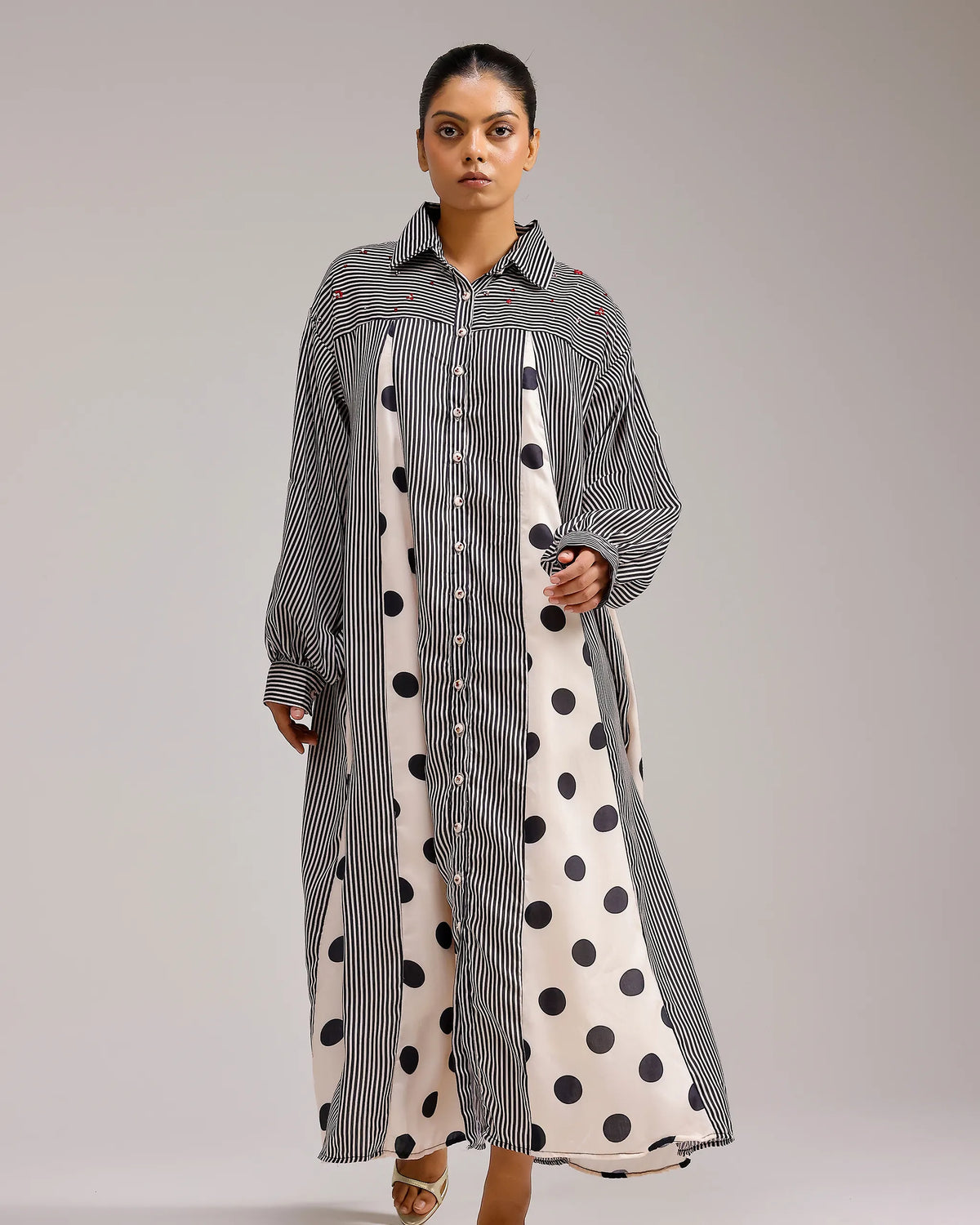 Panel Dress - Polka Dots