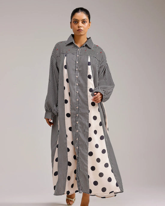 Panel Dress - Polka Dots