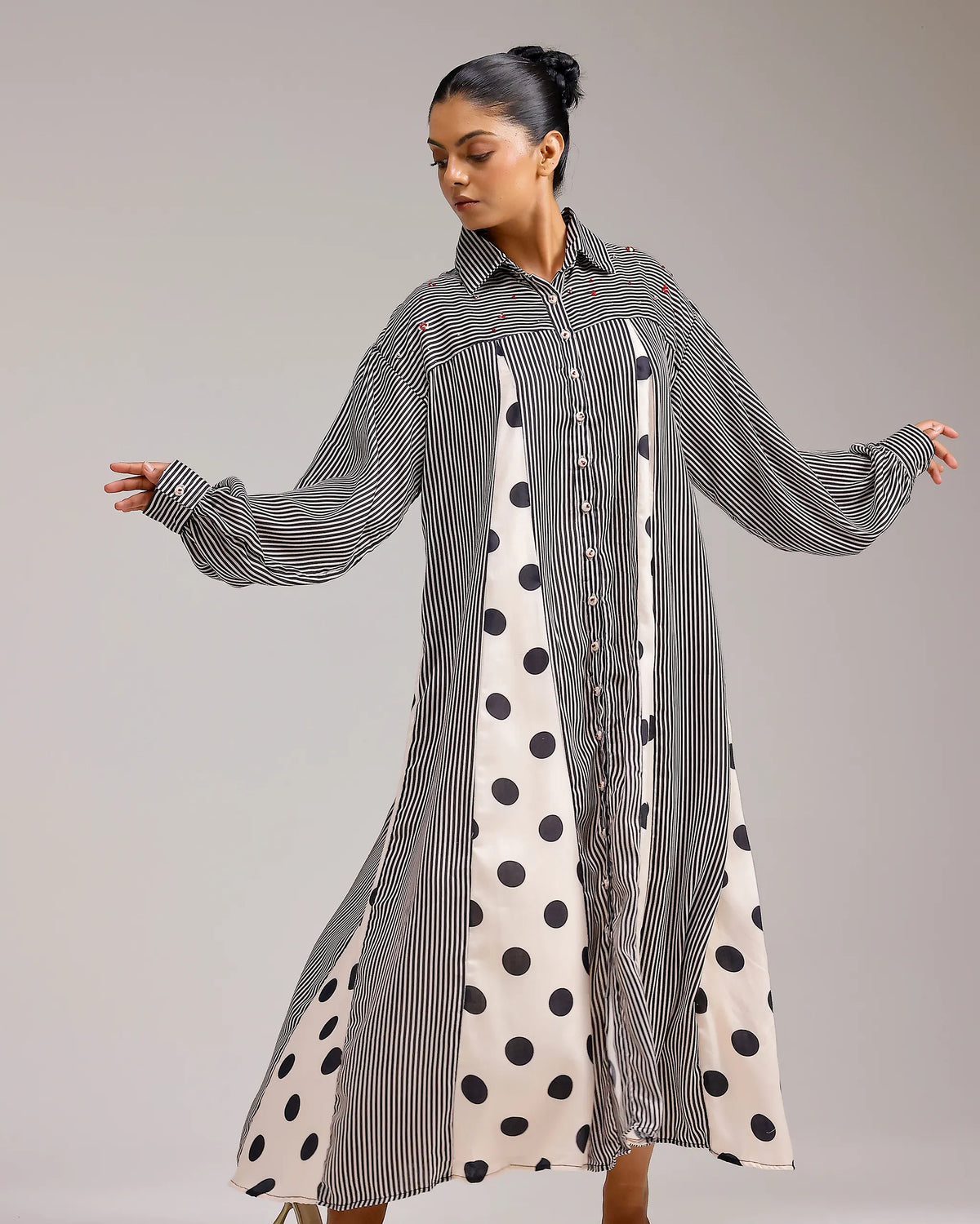 Panel Dress - Polka Dots