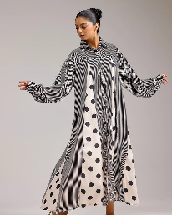 Panel Dress - Polka Dots