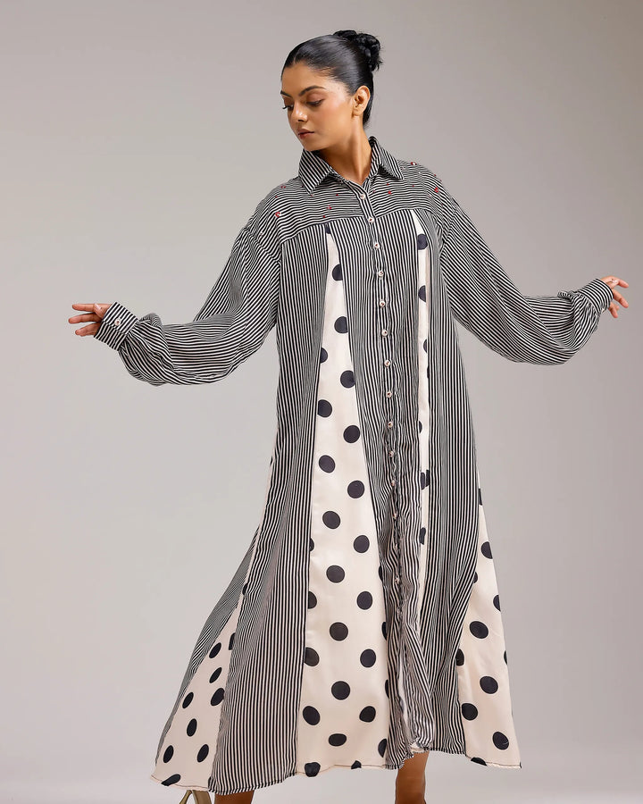 Panel Dress - Polka Dots