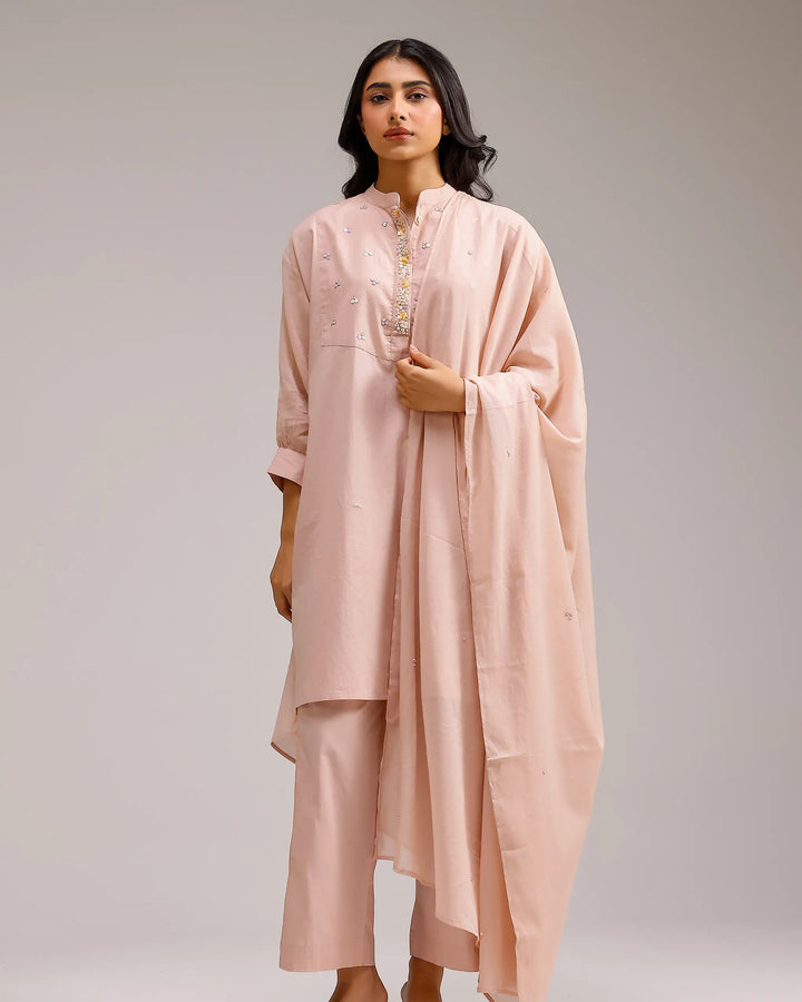 Grace Dupatta - Flamingo Pink