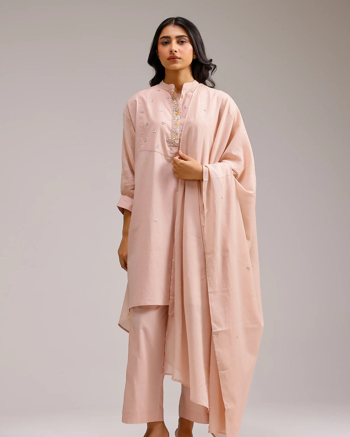 Grace Kurta - Flamingo Pink