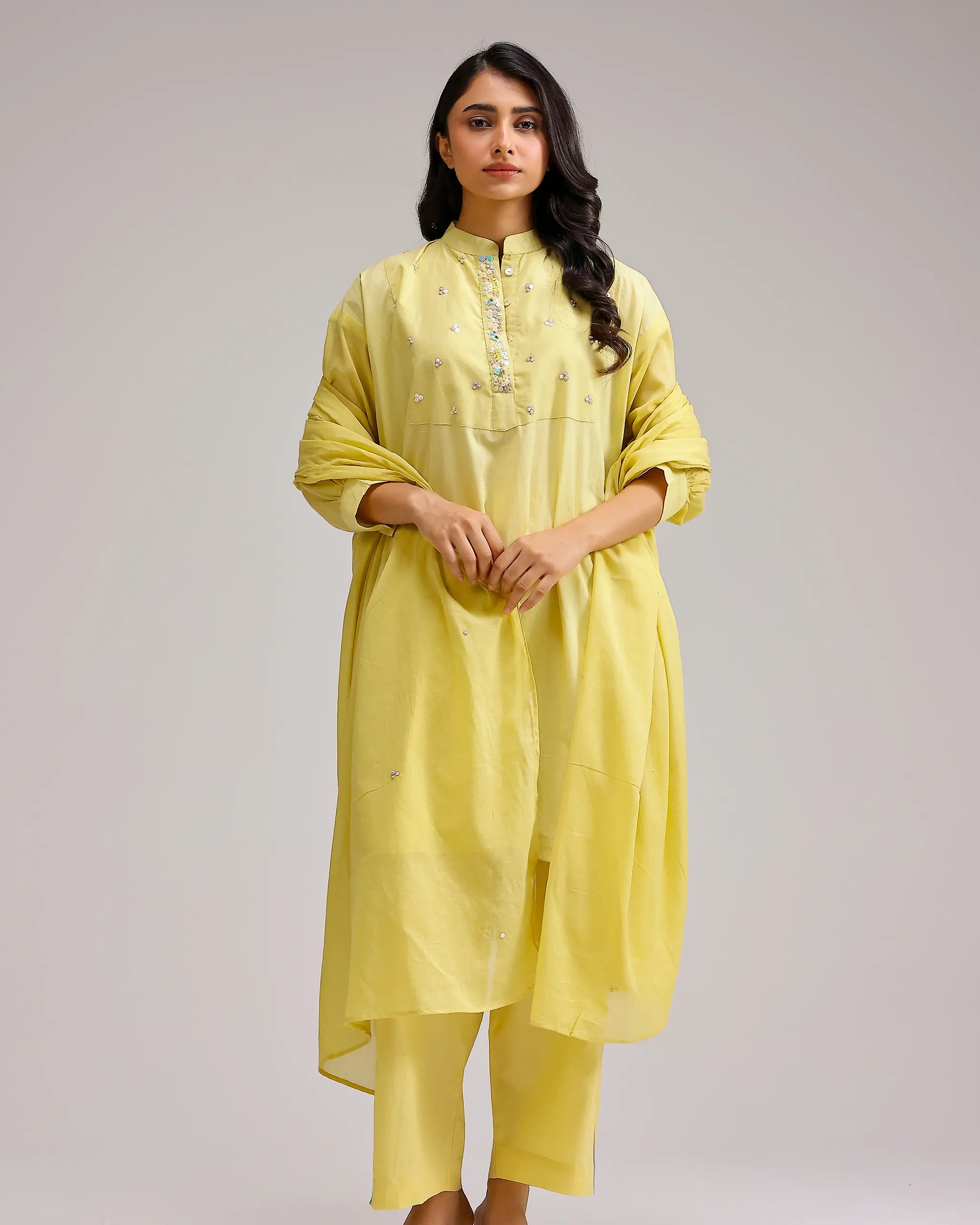 Grace Kurta - Ochre Yellow
