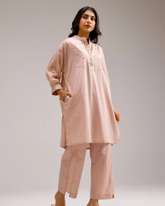 Grace Kurta Set - Flamingo Pink