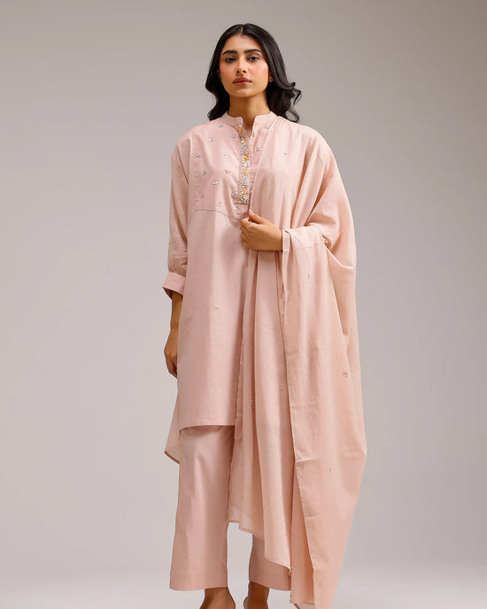 Grace Kurta Set - Flamingo Pink