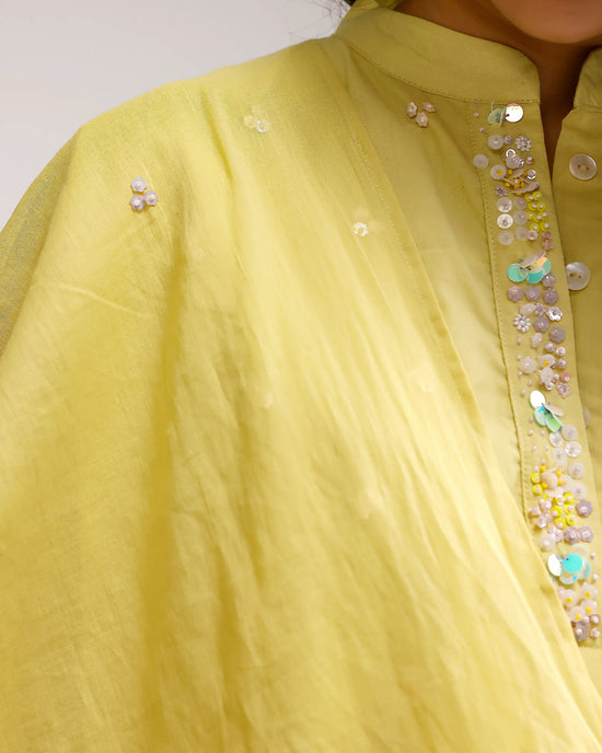 Grace Kurta Set - Ochre Yellow