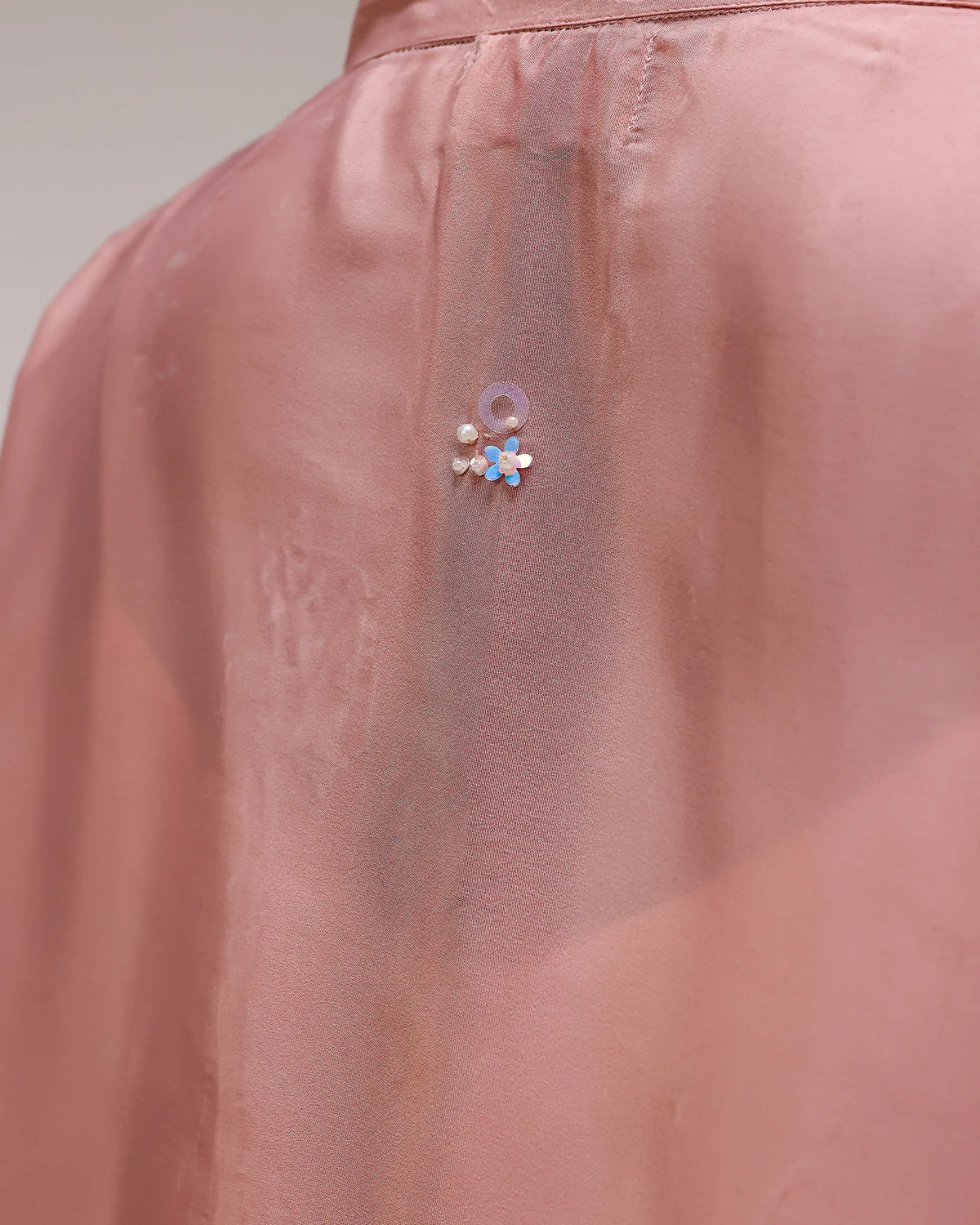 Fade Crepe Kurta Set - Pink To Yellow