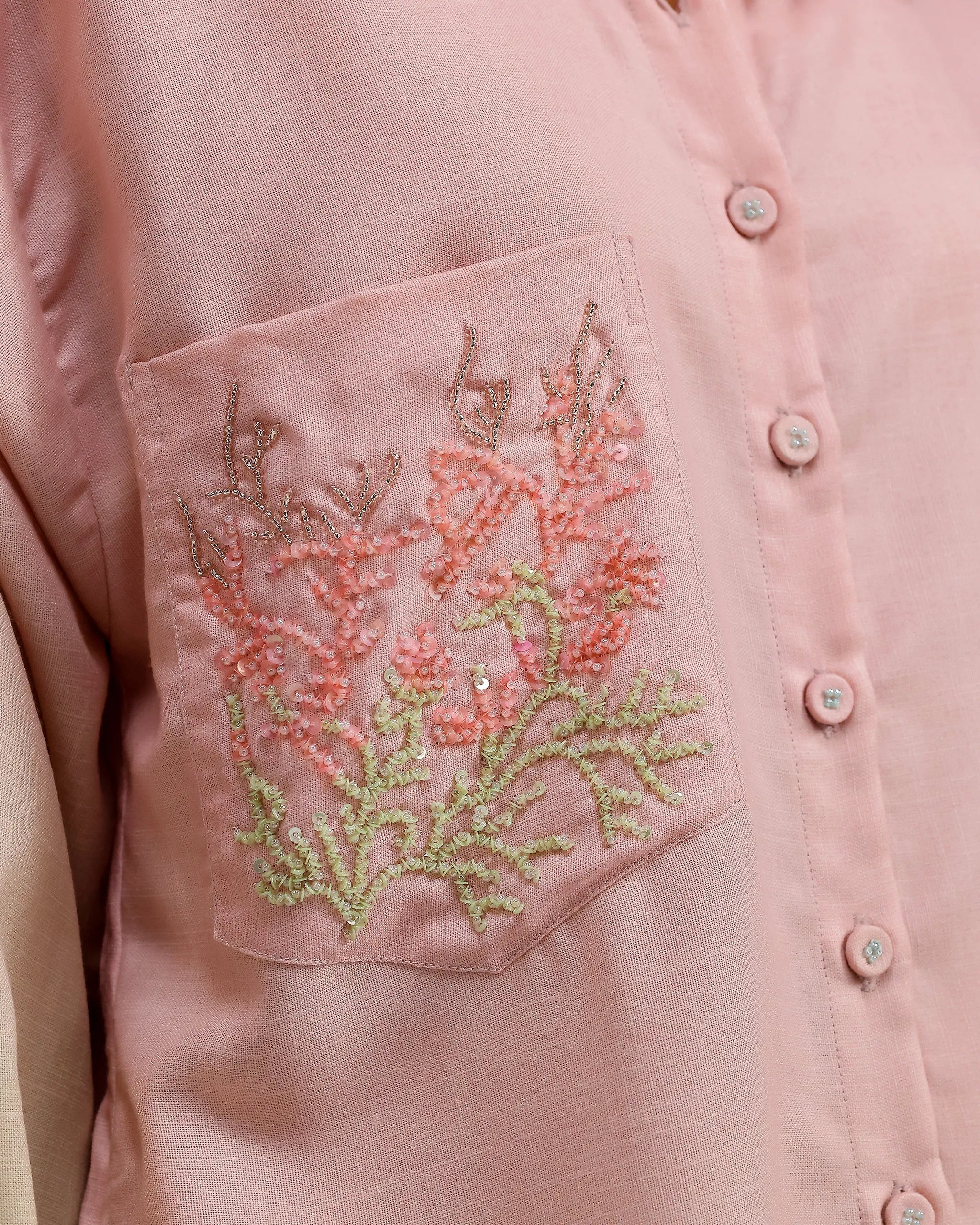 Blush Kurta Set - Rose Water Ombre