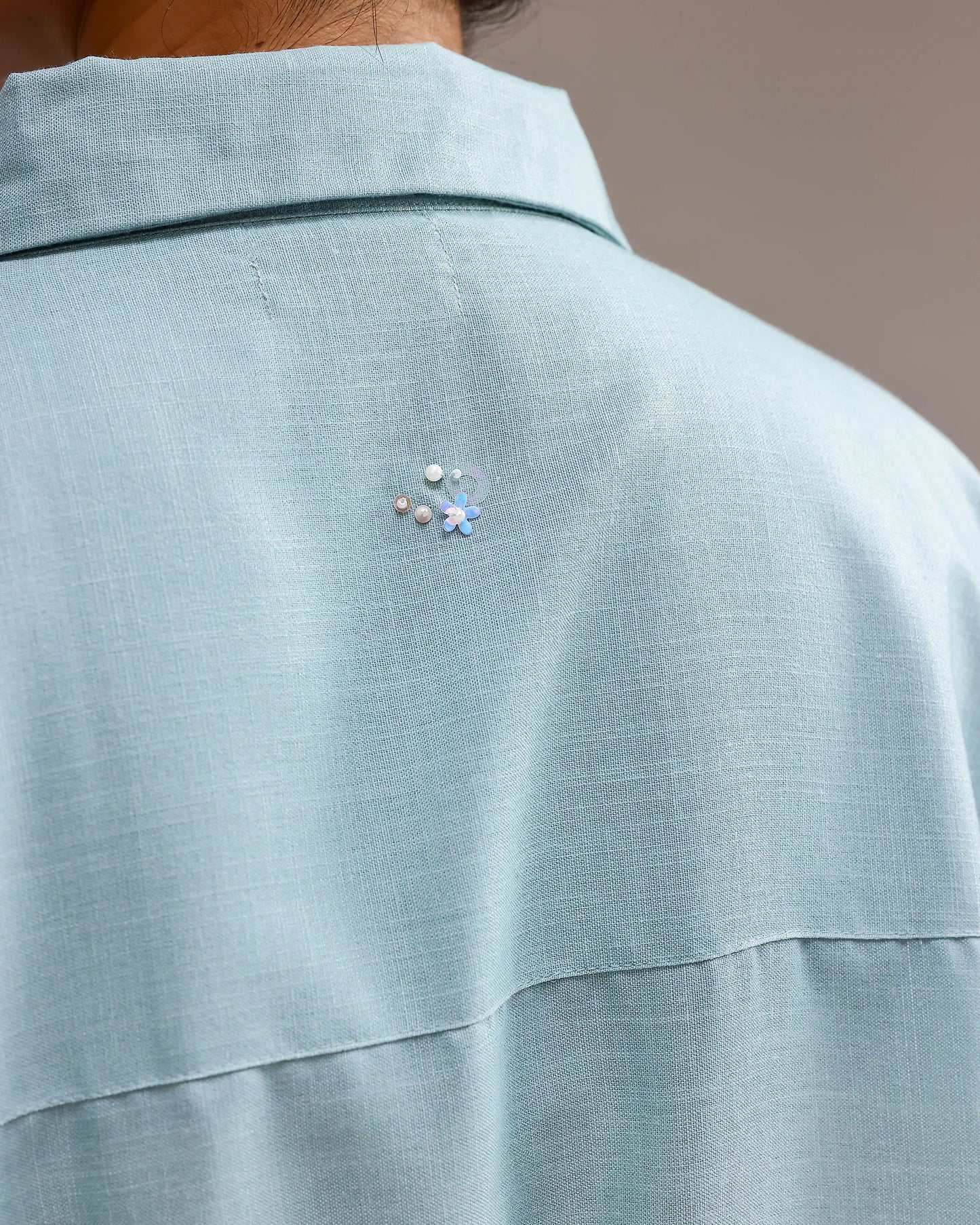 Ocean Mist Shirt - Ivory To Ash Fade