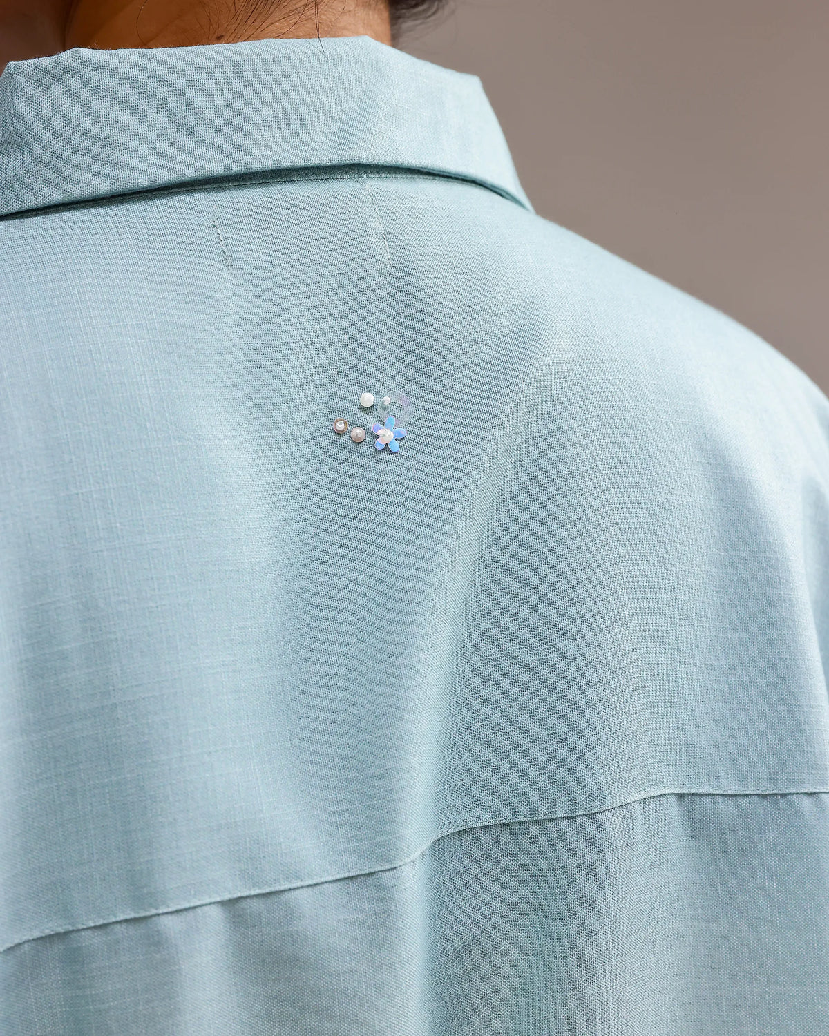 Ocean Mist Shirt - Ivory To Ash Fade