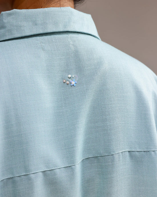 Ocean Mist Shirt - Ivory To Ash Fade
