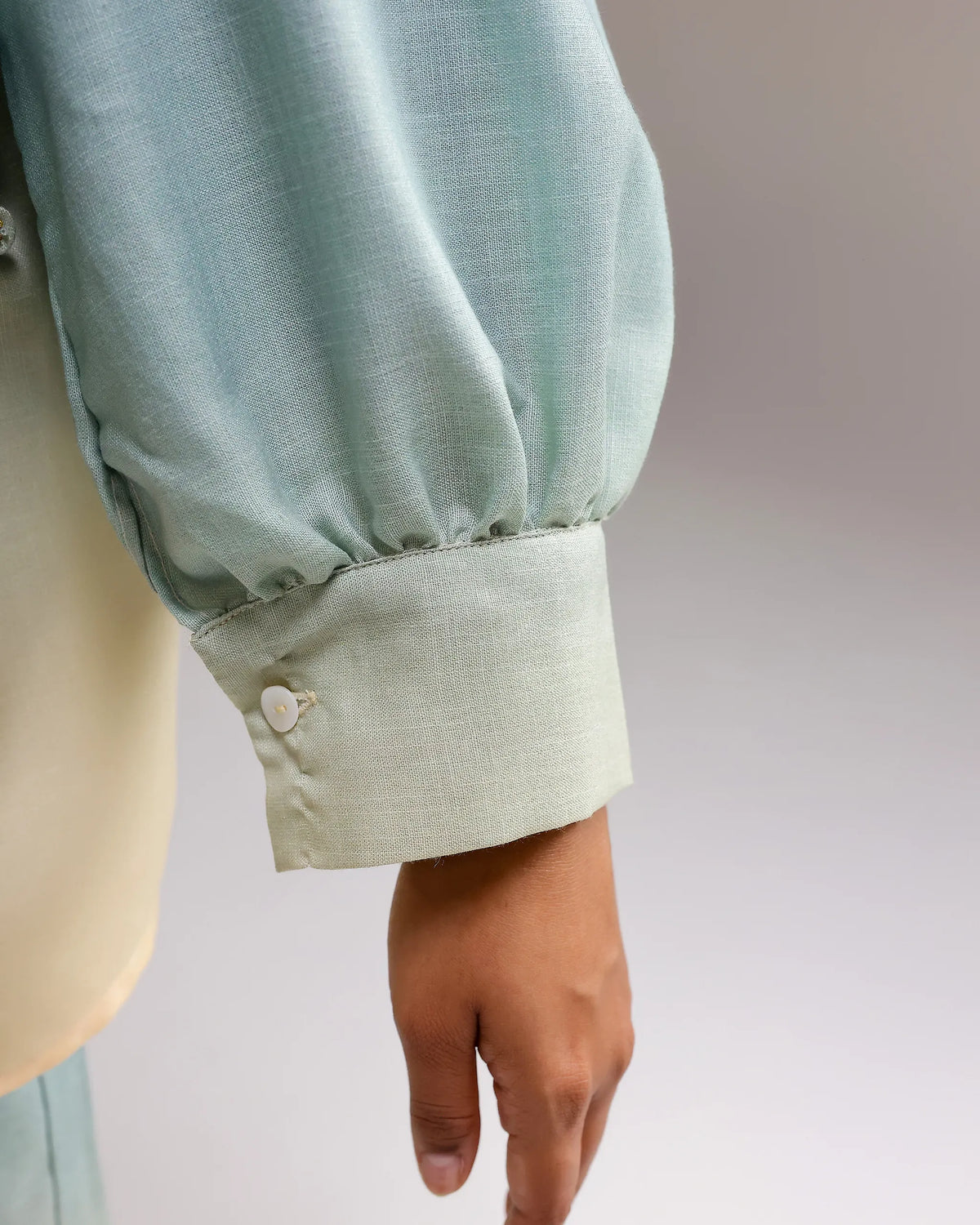 Ocean Mist Shirt - Ivory To Ash Fade