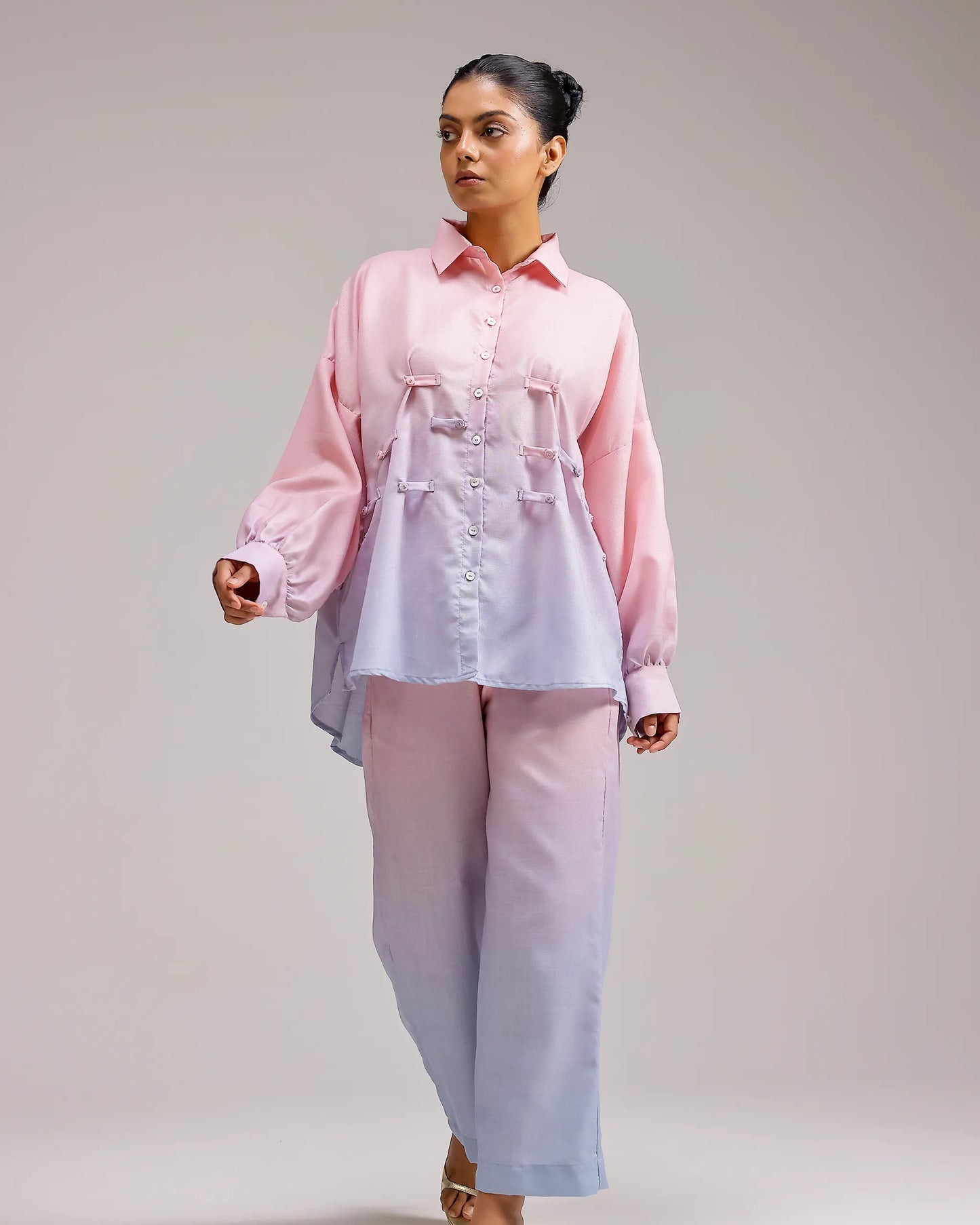 Ocean Mist Shirt - Blush Sky
