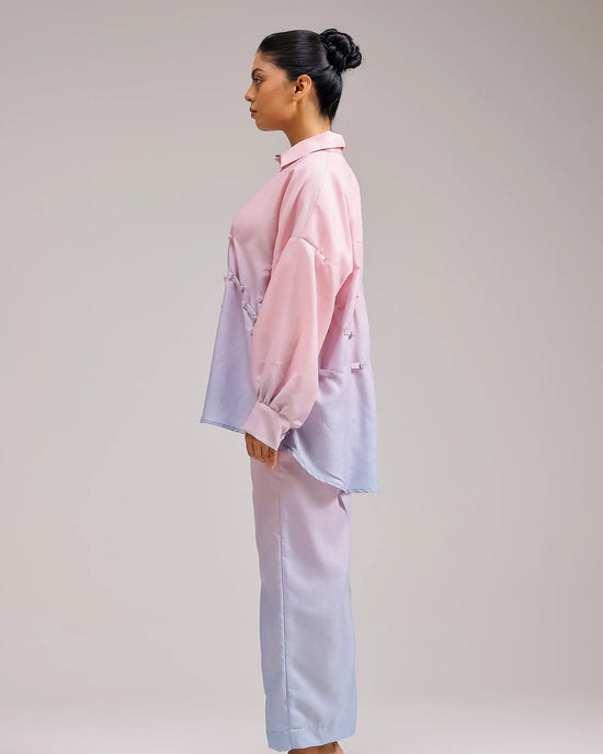 Ocean Mist Shirt - Blush Sky
