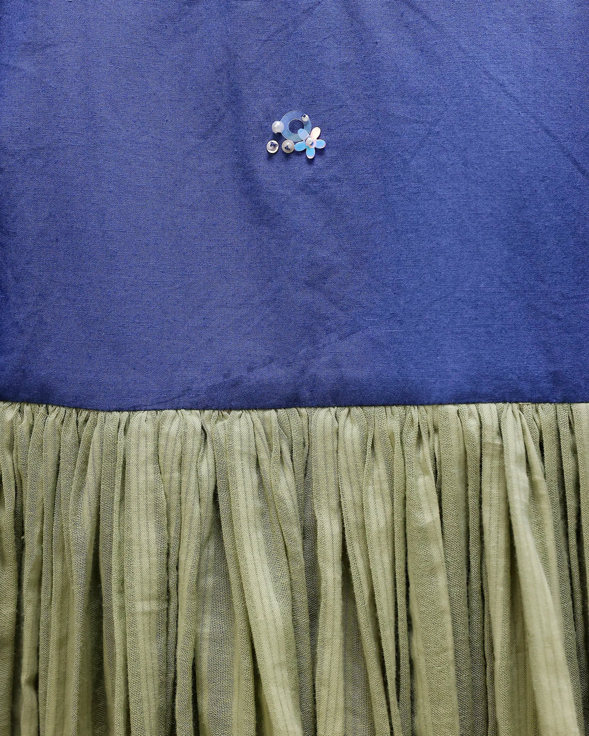 Dune Flow Shirt - Dark Blue&Green Stripe