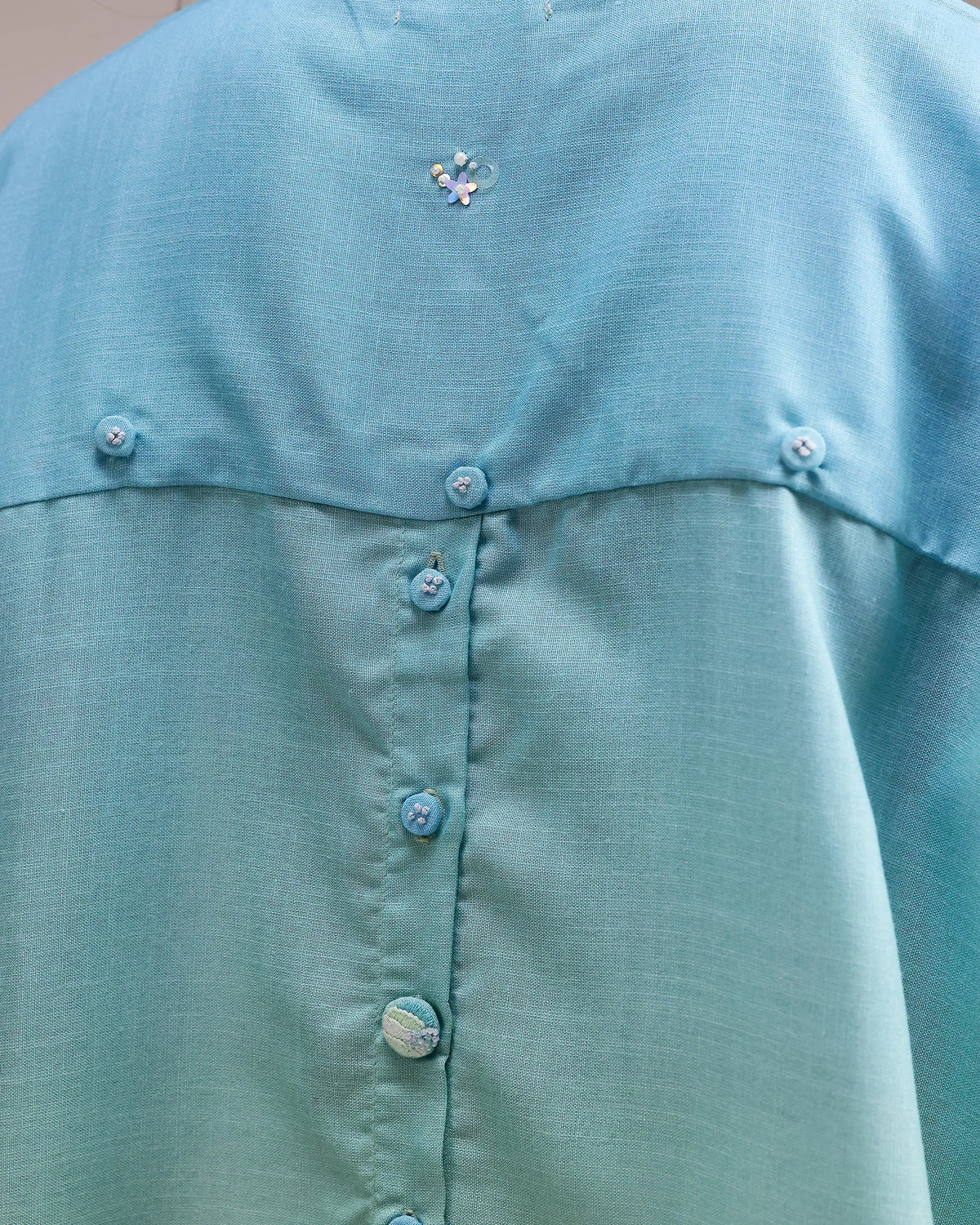 Sea Mist Shirt - Mint Blue Ombre