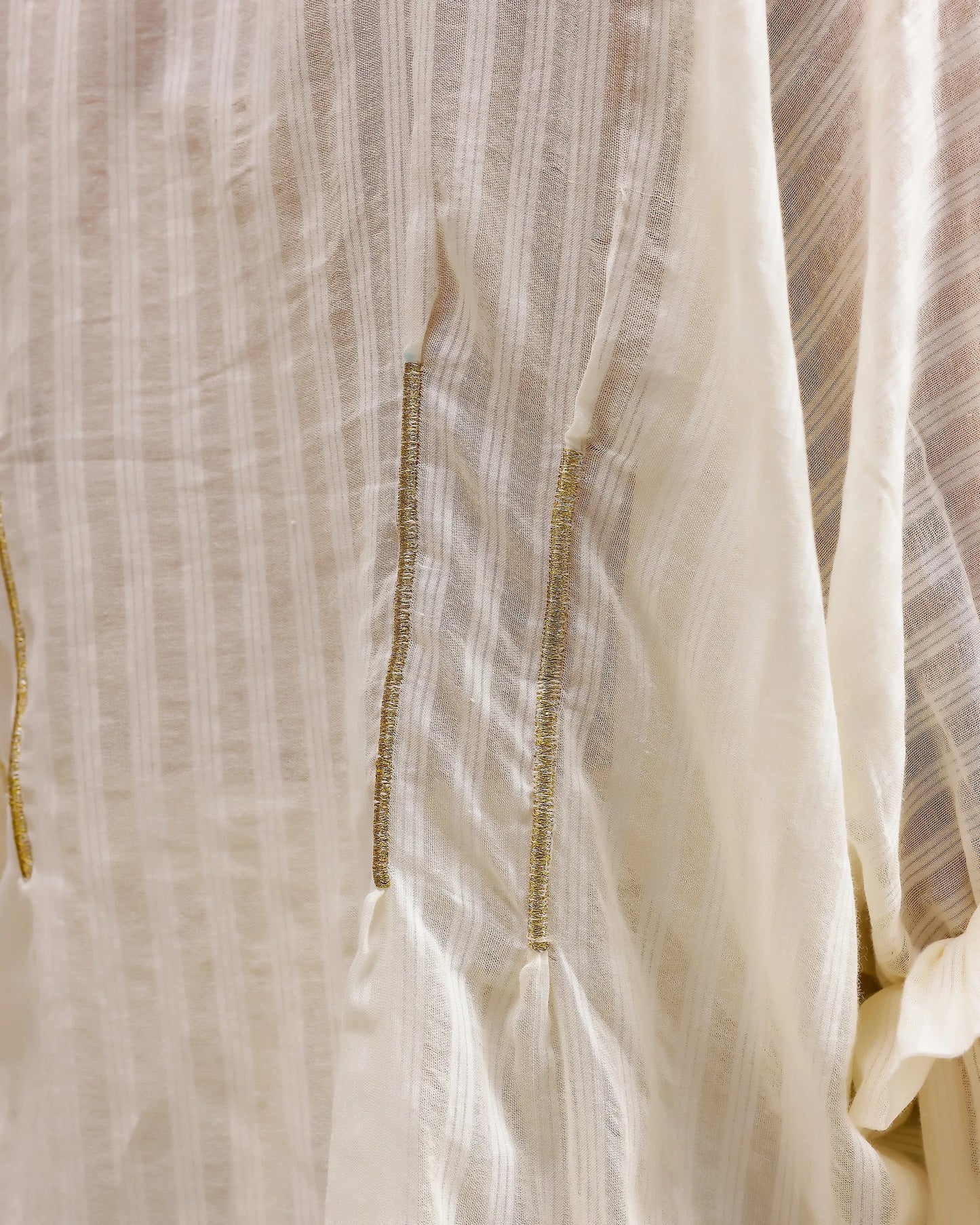 Silent Stripe Top - Beige Stripe