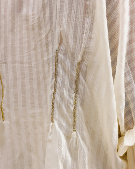 Silent Stripe Top - Beige Stripe