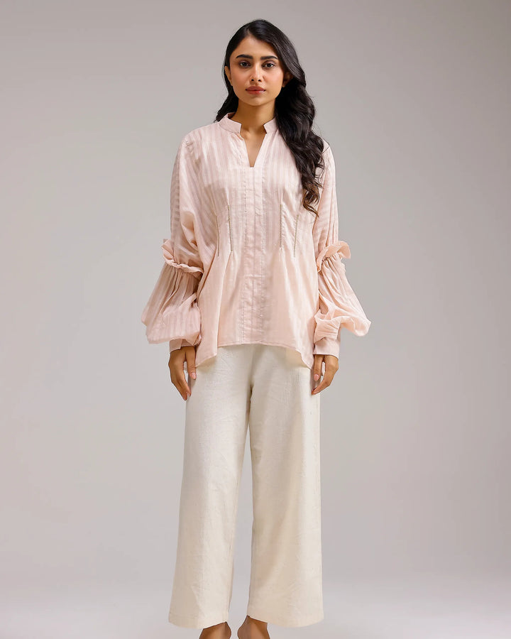 Silent Stripe Top - Flamingo Pink Stripe