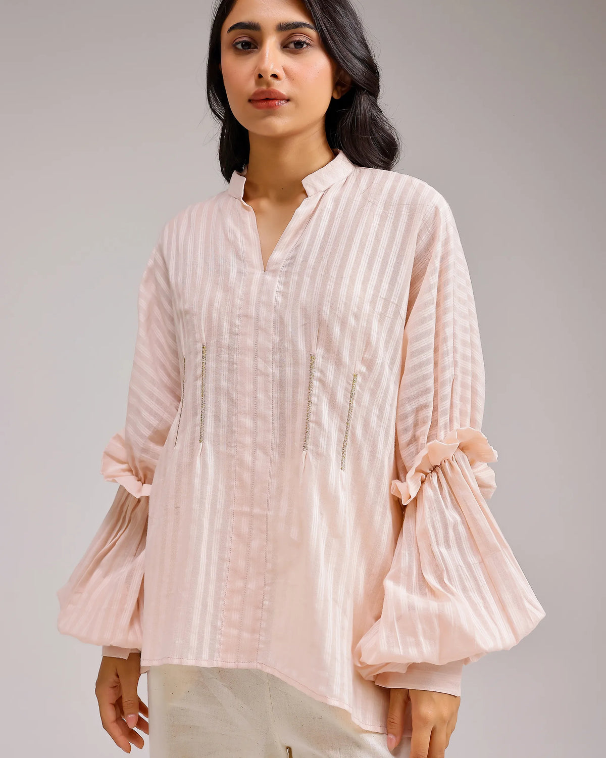 Silent Stripe Top - Flamingo Pink Stripe