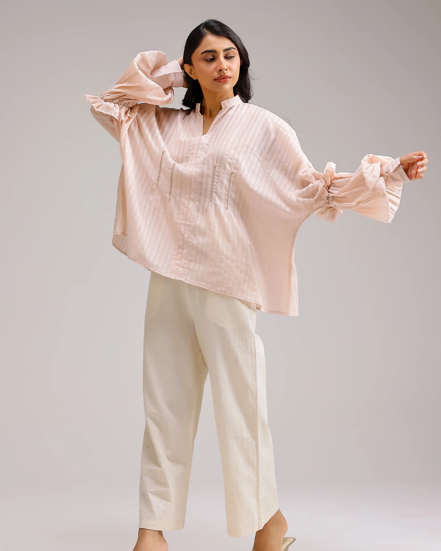 Silent Stripe Top - Flamingo Pink Stripe