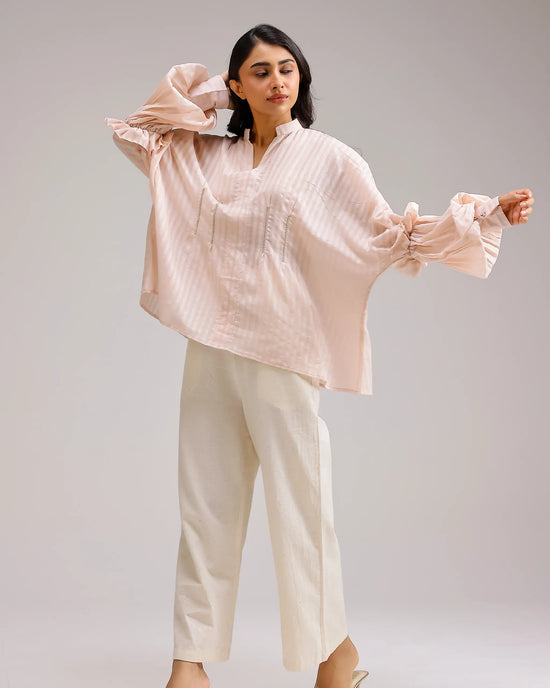 Silent Stripe Top - Flamingo Pink Stripe