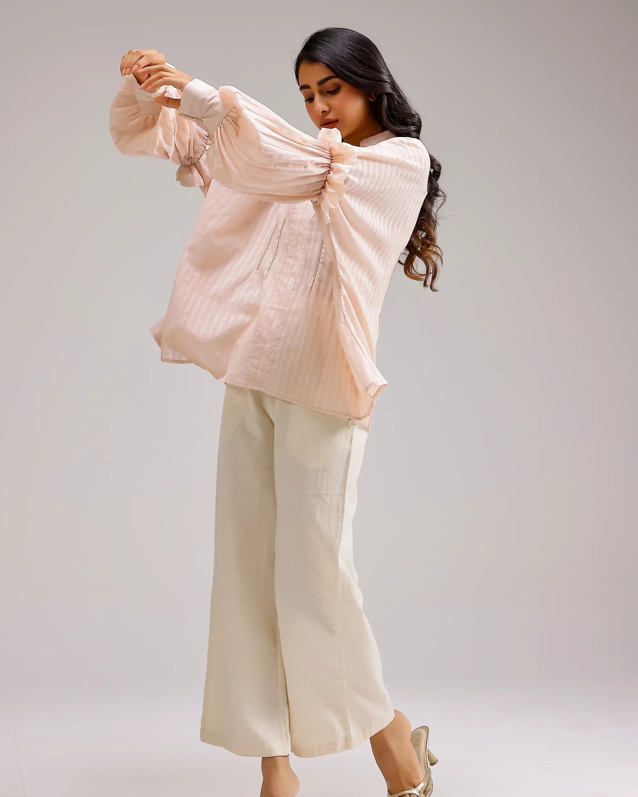 Silent Stripe Top - Flamingo Pink Stripe