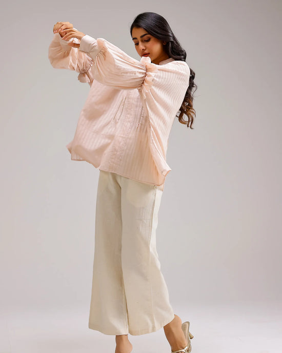 Silent Stripe Top - Flamingo Pink Stripe