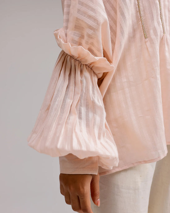 Silent Stripe Top - Flamingo Pink Stripe