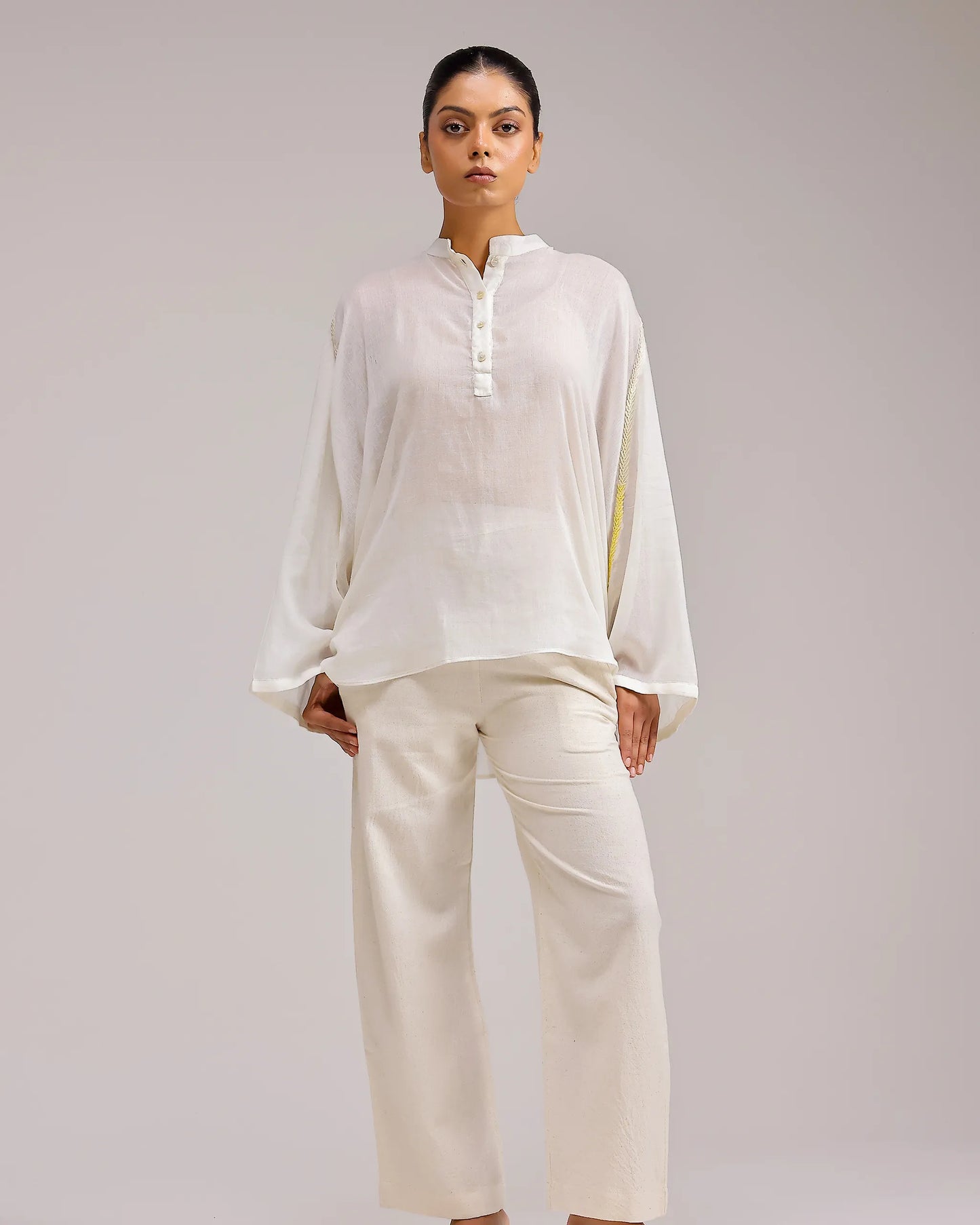 Soft Chanderi Top - Beige
