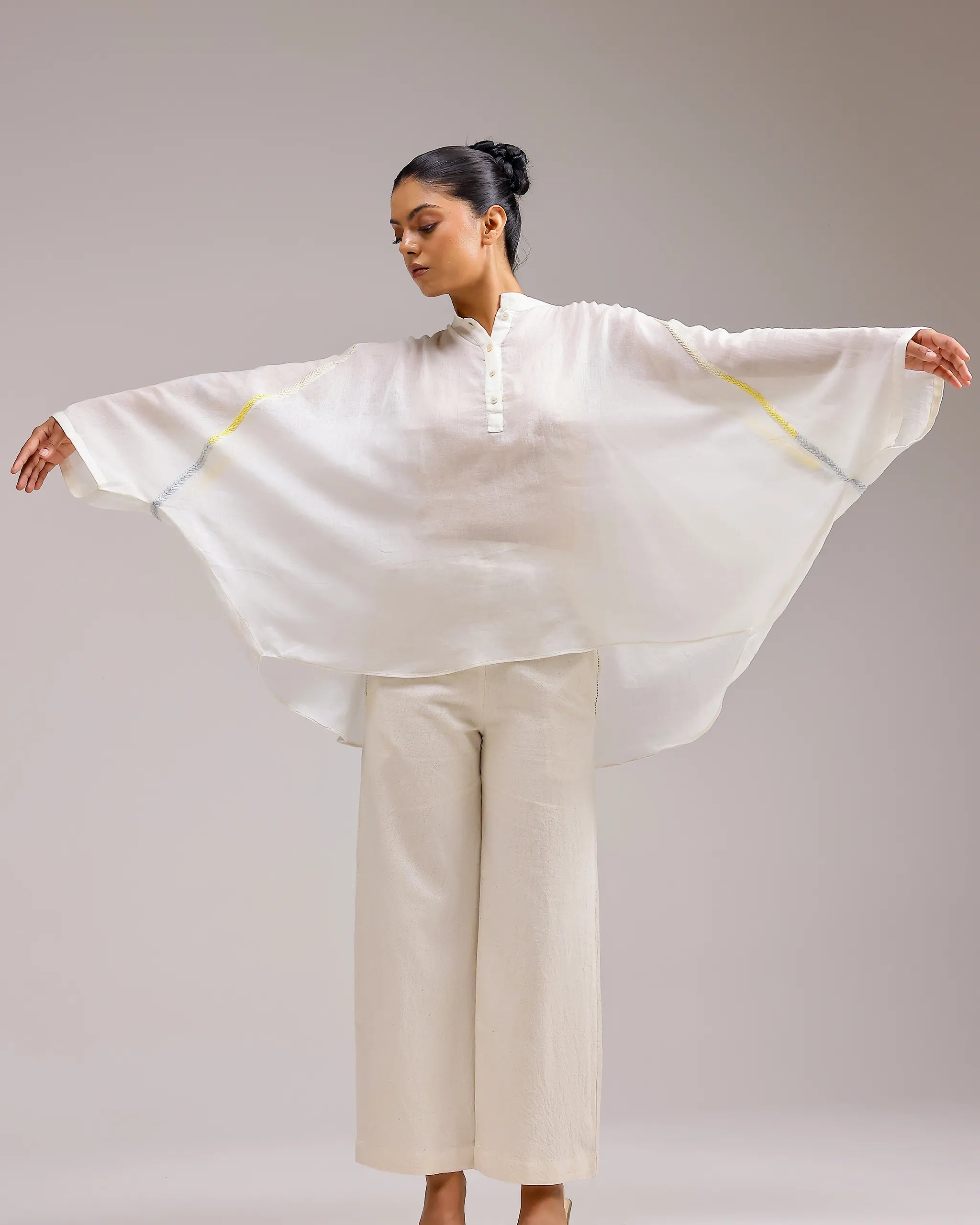 Soft Chanderi Top - Beige