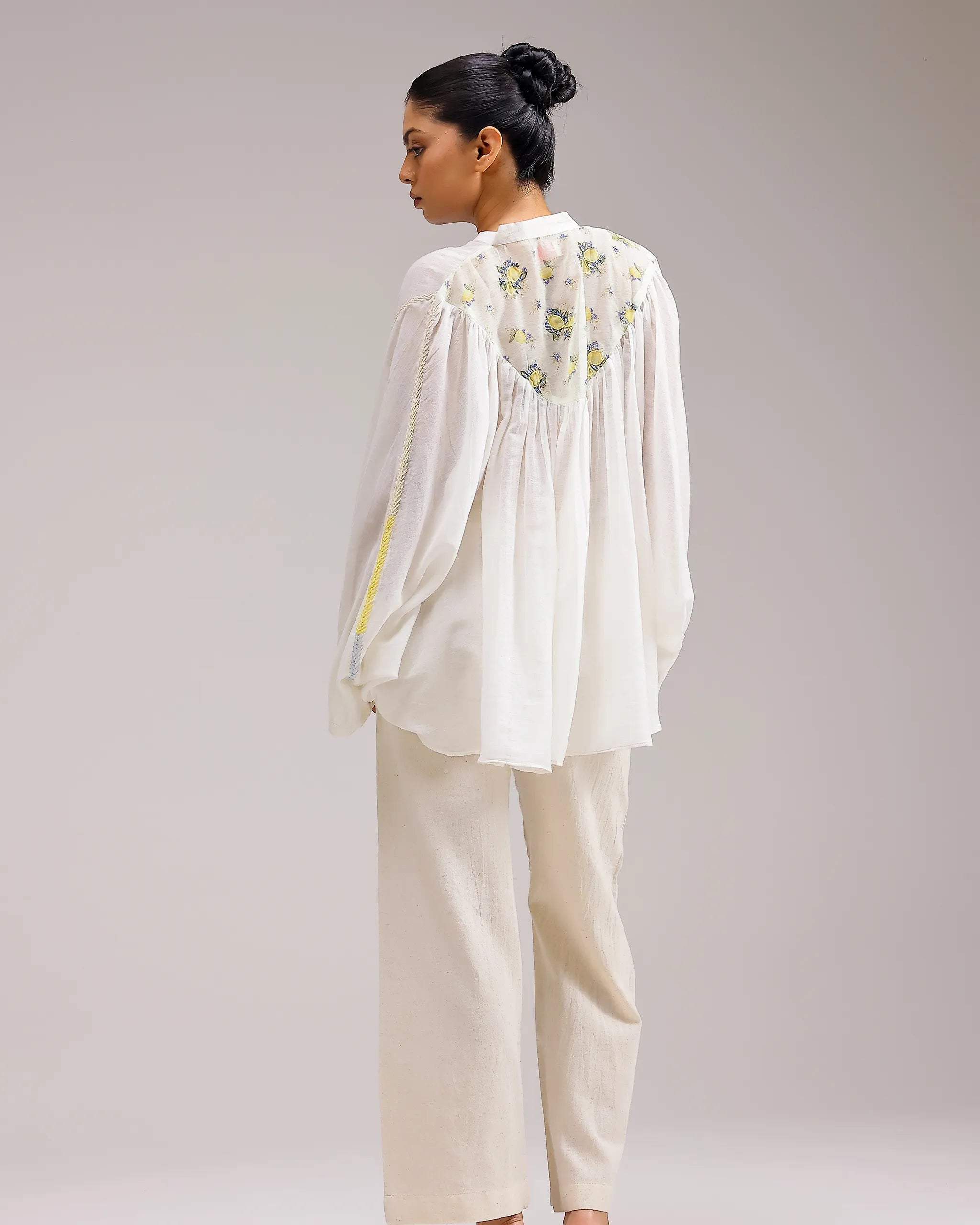 Soft Chanderi Top - Beige