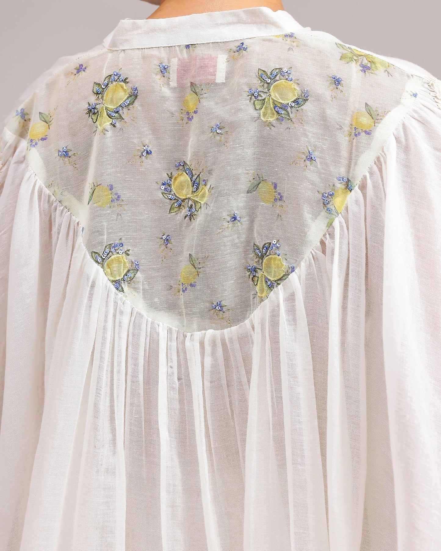 Soft Chanderi Top - Beige