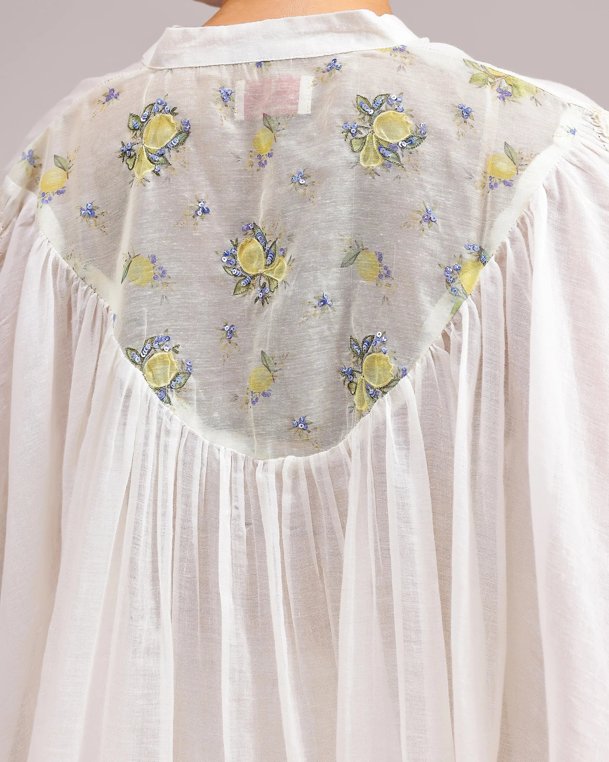 Soft Chanderi Top - Beige