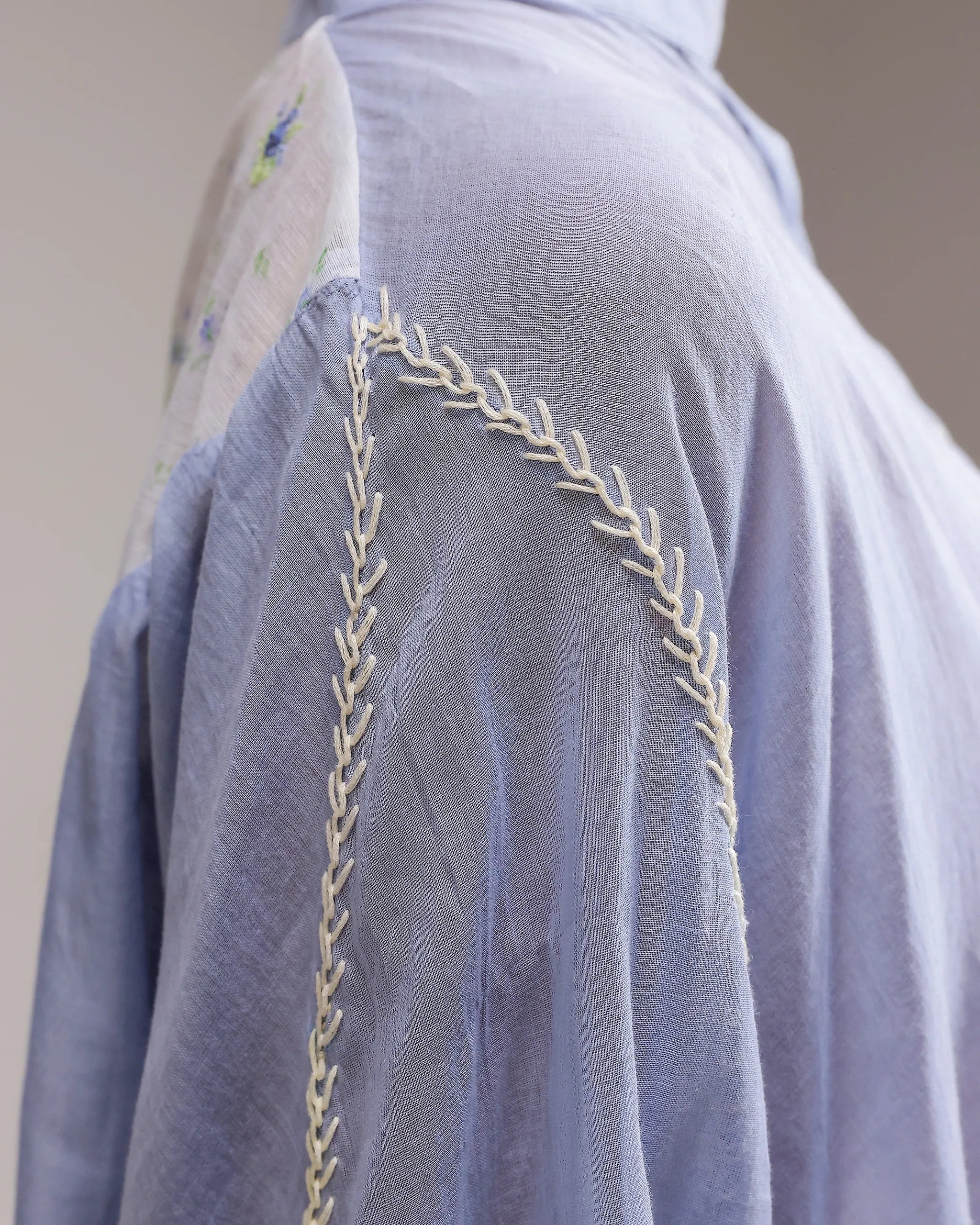Soft Chanderi Top - Blue