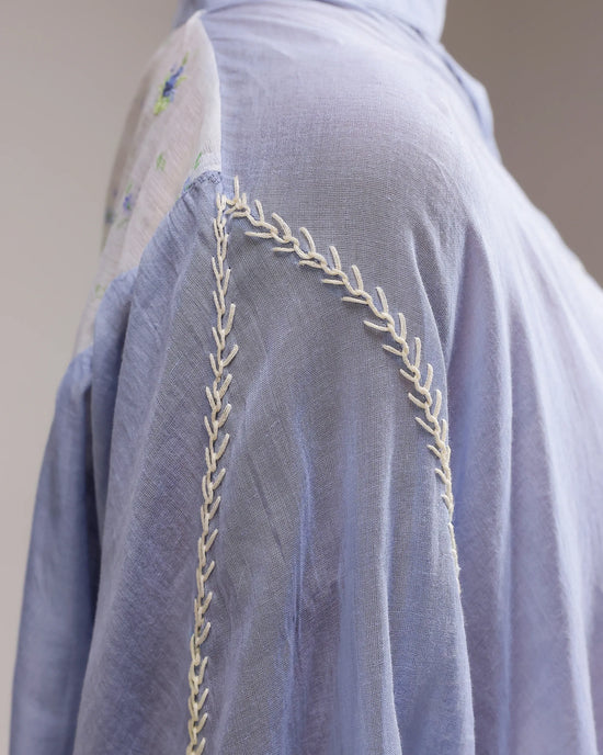Soft Chanderi Top - Blue