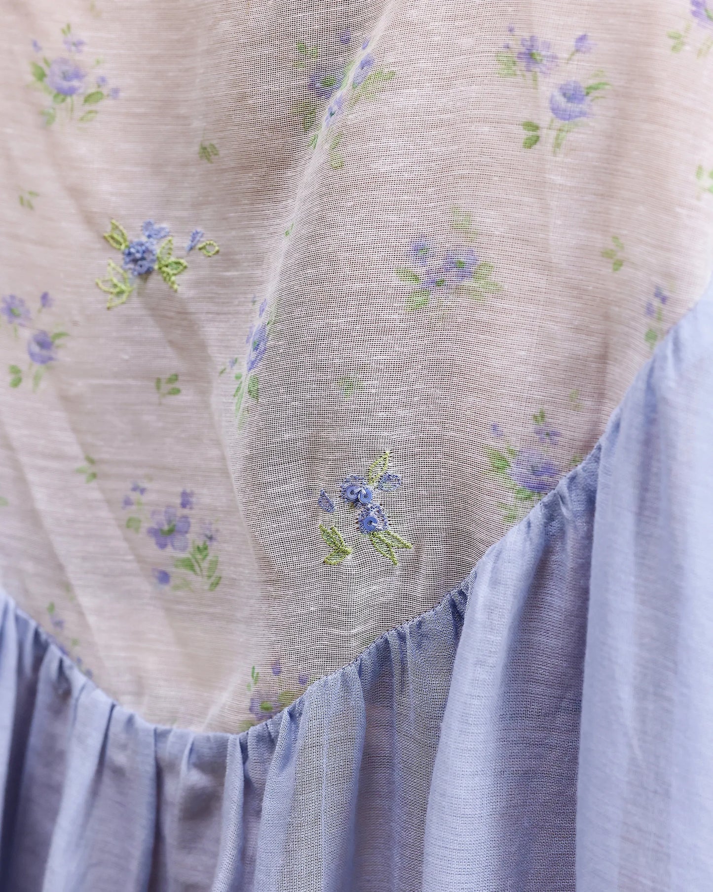 Soft Chanderi Top - Blue