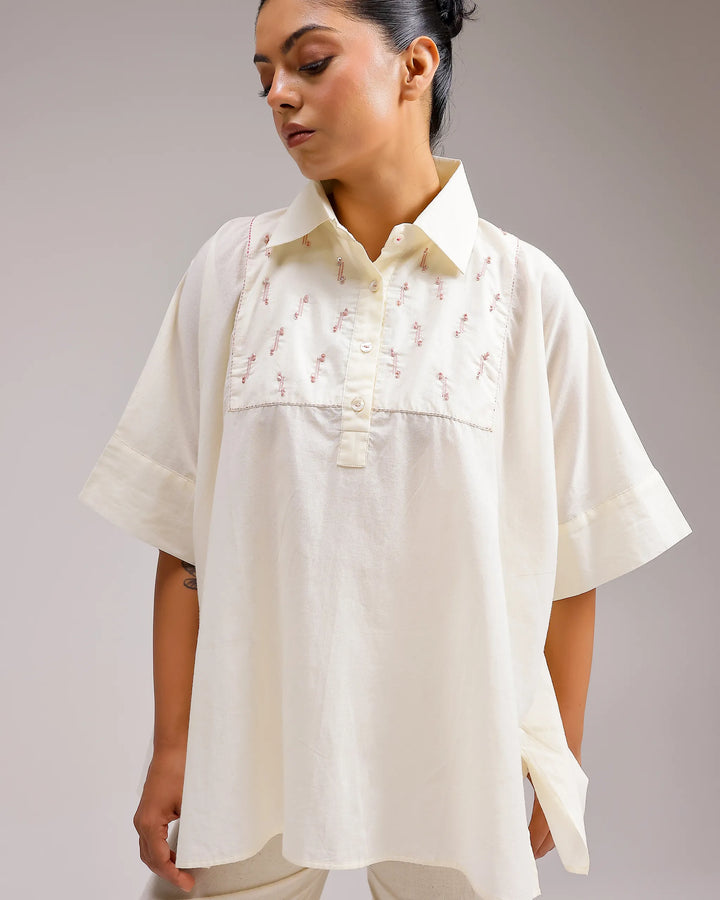 Sheer Top - Beige