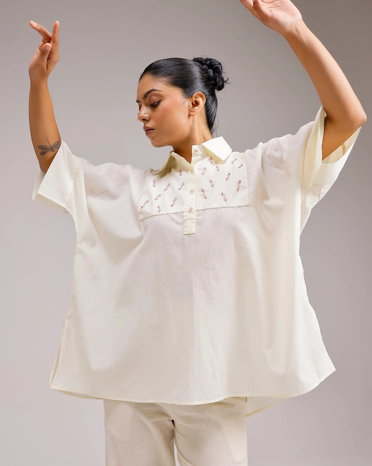Sheer Top - Beige